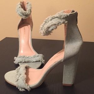 Distressed Jean Heels